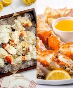 Golden / Red King Crab Leg Segments, Claws & Knuckles – 2 lbs